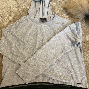 Cropped workout hoodie
